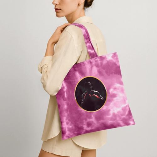 Boxing: Crimson Gloves Fighter - Tie Dye Tote Bag