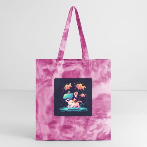 Virtual Kitty Quest - Tie Dye Tote Bag