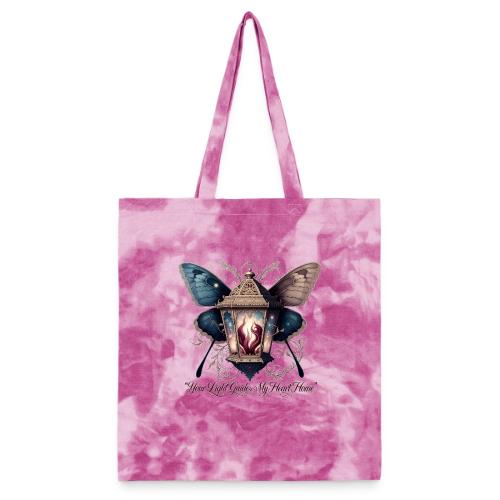 Guiding Light Eternal Flame Lantern Romance Gifts - Tie Dye Tote Bag