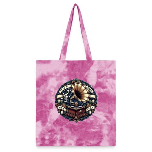 Ornate Phonograph T-Shirt - Tie Dye Tote Bag