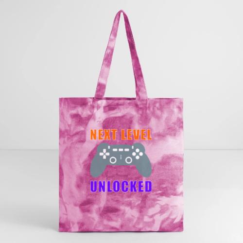 Next Level Unlocked Gamer Design - Tie Dye Tote Bag