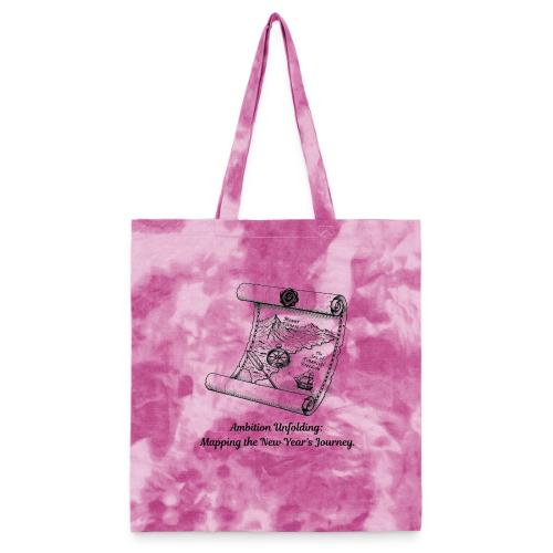 Unfolding Map of Ambition T-Shirt - Tie Dye Tote Bag