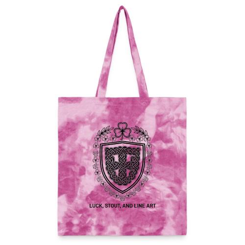 Celtic Knot T-Shirt, Symmetrical Shield - Tie Dye Tote Bag