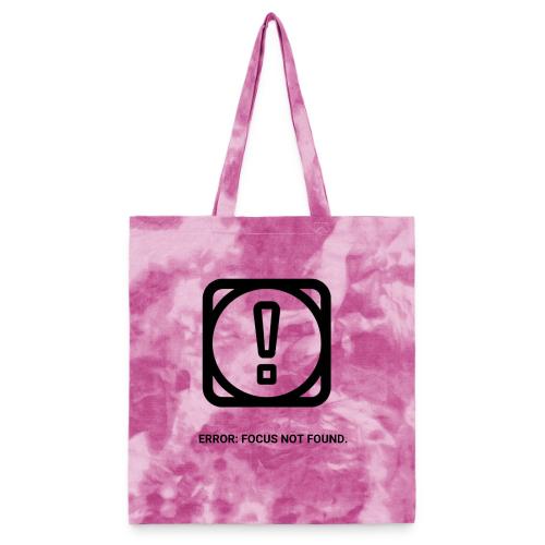 ERROR: FOCUS NOT FOUND T-Shirt | Funny Remote Work - Tie Dye Tote Bag