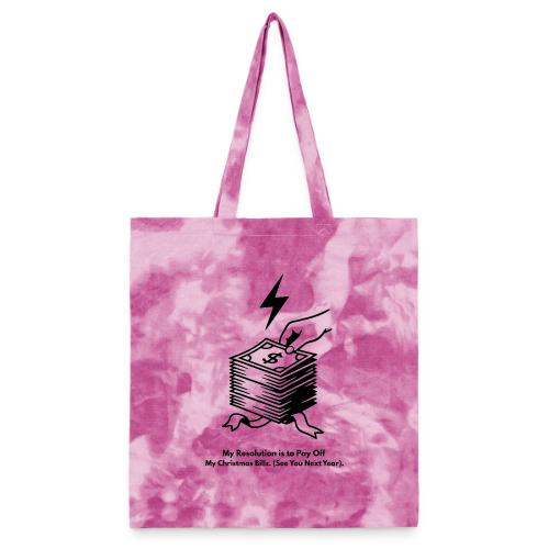 Christmas Bills T-Shirt - Tie Dye Tote Bag