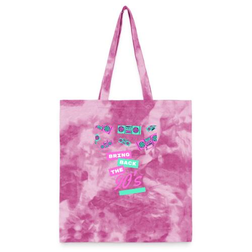 Bring Back The 90s Nostalgia Design| Retro 90s Art - Tie Dye Tote Bag