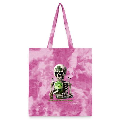 Eternal Stout Skeleton Graphic Tee - Tie Dye Tote Bag