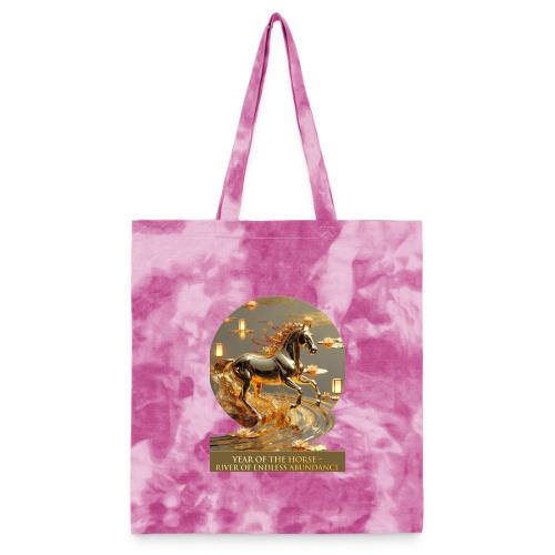 Year of the Horse Abundance T Shirt, Lunar NY Gift - Tie Dye Tote Bag