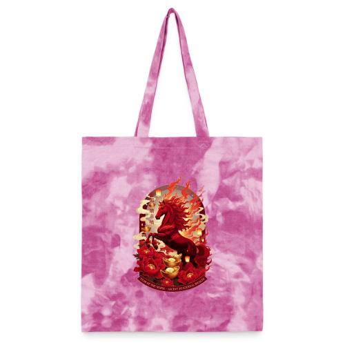 Year of the Horse Ascent T Shirt, Lunar New Year - Tie Dye Tote Bag