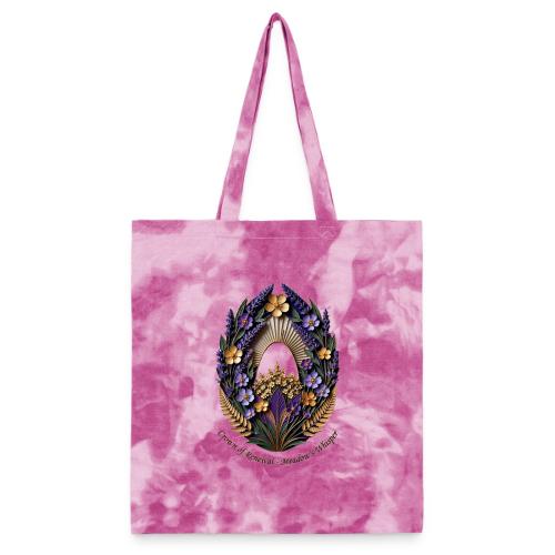 Easter Meadow Crown Renewal T Shirt, Spring Gift - Tie Dye Tote Bag