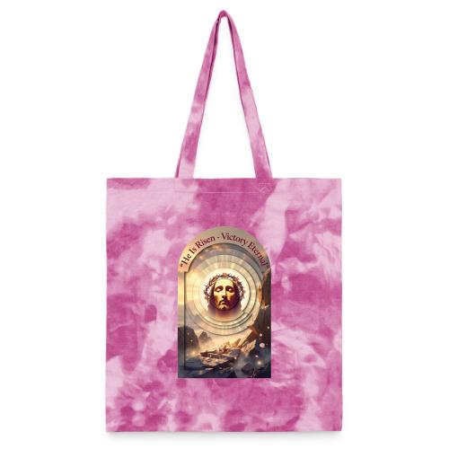 Easter He Is Risen Sacred Face T Shirt, wife Gift - Tie Dye Tote Bag