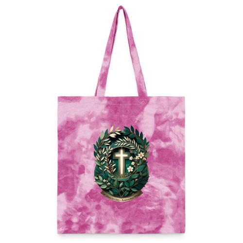 Easter Ever Green in Glory Laurel T Shirt, Gift - Tie Dye Tote Bag