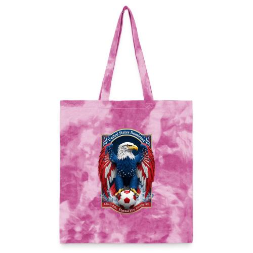 USA Eagle Emblem T Shirt, USA Soccer Pride Gift - Tie Dye Tote Bag