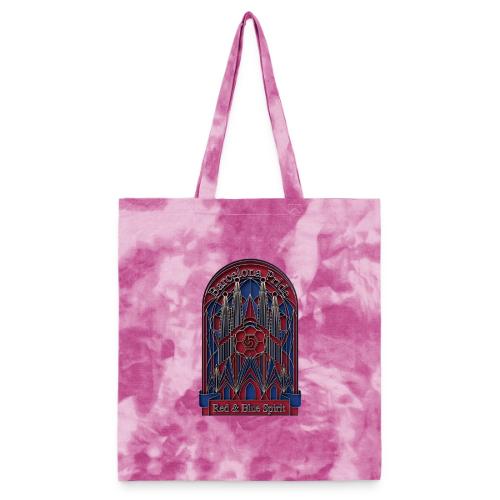 Barcelona Scarlet Pride T Shirt, Vibrant City Gift - Tie Dye Tote Bag