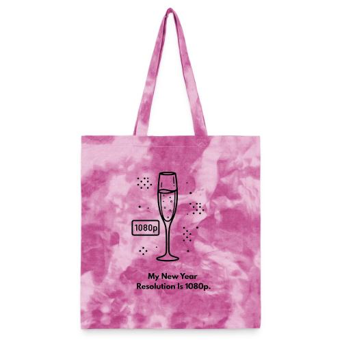 My New Year Resolution Is 1080p T-Shirt - Tie Dye Tote Bag