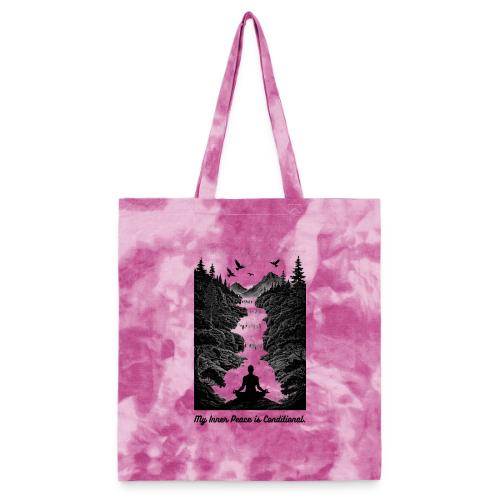 Conditional Inner Peace T-Shirt | Minimalist Zen - Tie Dye Tote Bag
