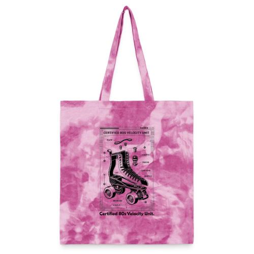 Retro Roller Skate T-Shirt - Tie Dye Tote Bag