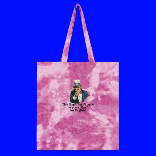 Uncle Sam - Finger - Tie Dye Tote Bag