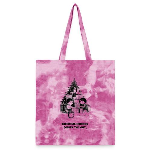 Christmas Morning T-Shirt | Minimalist Kids Gifts - Tie Dye Tote Bag