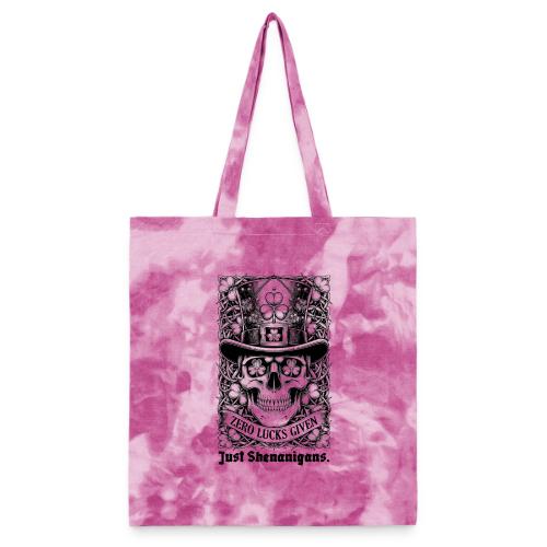 Salty Shamrock Skull T-Shirt - Tie Dye Tote Bag