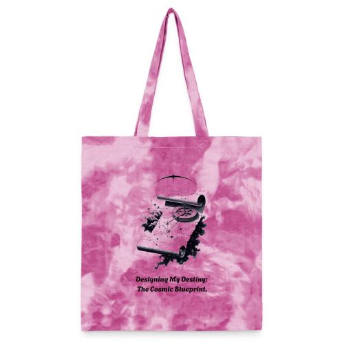 Cosmic Blueprint T-Shirt - Tie Dye Tote Bag