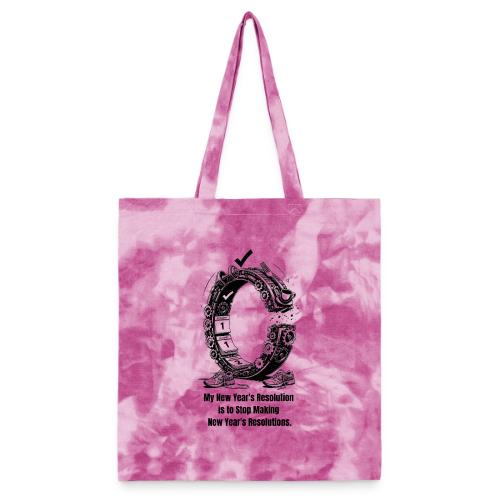 The Resolution Loop - Sarcastic New Year's T-Shirt - Tie Dye Tote Bag