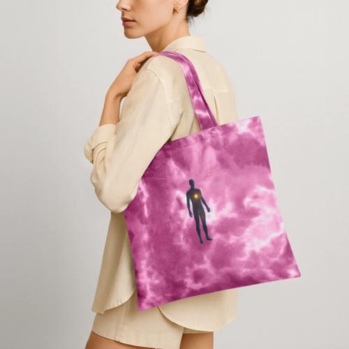 Glowing Chest Personl - Tie Dye Tote Bag