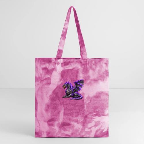 Neon Dragon at Rest - Tie Dye Tote Bag