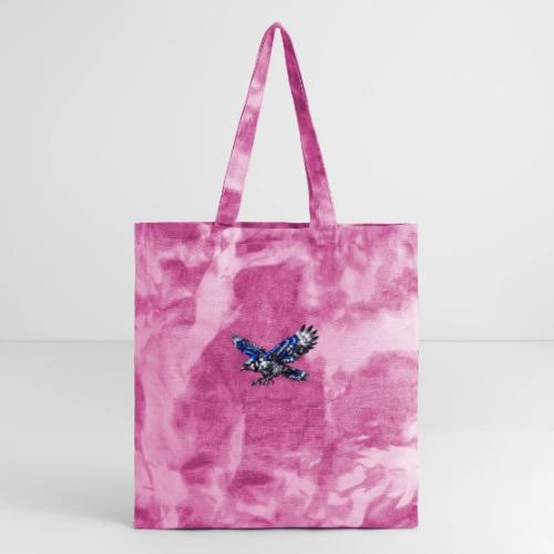 Silver Blue Jay Dive - Tie Dye Tote Bag