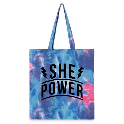 She Power - Tie Dye Tote Bag