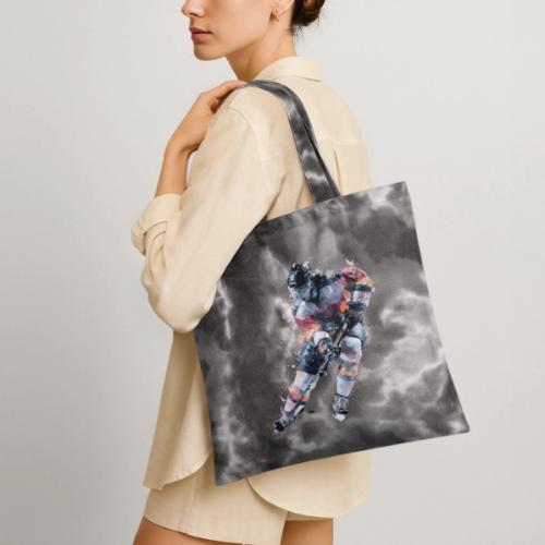 Hockey: Frozen Motion - Tie Dye Tote Bag
