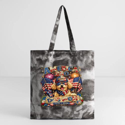 America 250 Dog Mom Patriotic Goldendoodle Shirt - Tie Dye Tote Bag