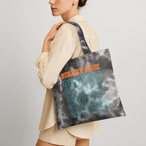Say Hello in Binary code - Tie Dye Tote Bag
