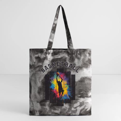 Basketball Slam Dunk Splash Design - Tie Dye Tote Bag