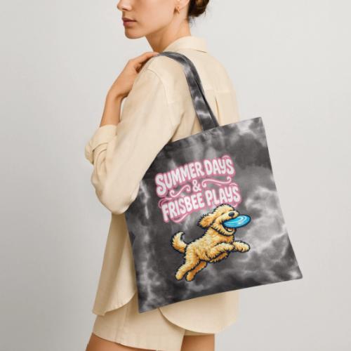 Summer Days & Frisbee Plays - Tie Dye Tote Bag