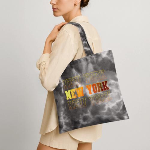 New York Varsity Echo - Tie Dye Tote Bag