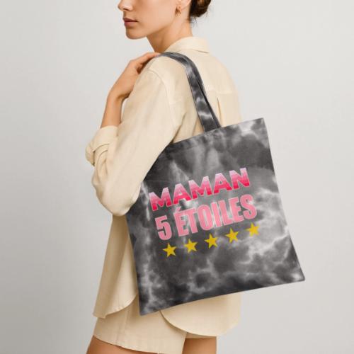 Five Star Mom - Tie Dye Tote Bag