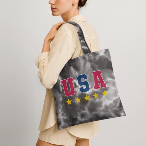 USA Varsity Stars - Tie Dye Tote Bag