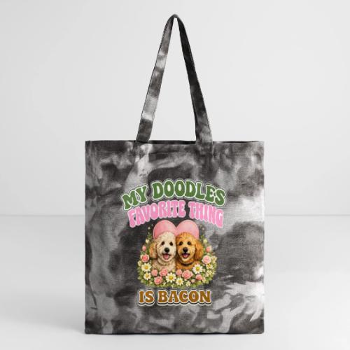 My Doodles Favorite Thing Is Bacon - Tie Dye Tote Bag