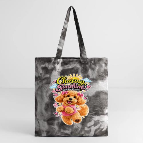 Chasing Sunshine With My Doodle - Tie Dye Tote Bag