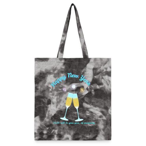 Happy New Year 2026 Prosperity Design - Tie Dye Tote Bag