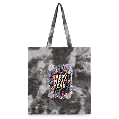New Year's Party Horn T-Shirt - Tie Dye Tote Bag