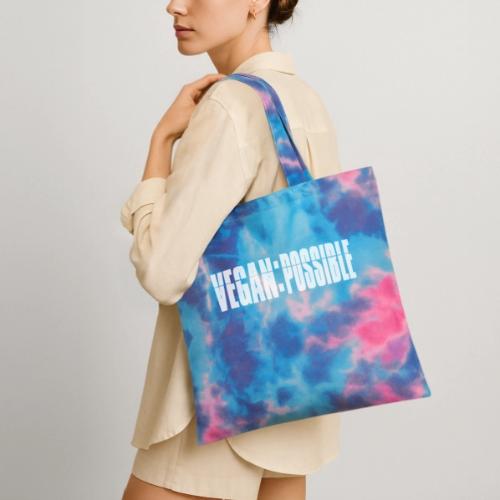 VeganPossible - Tie Dye Tote Bag