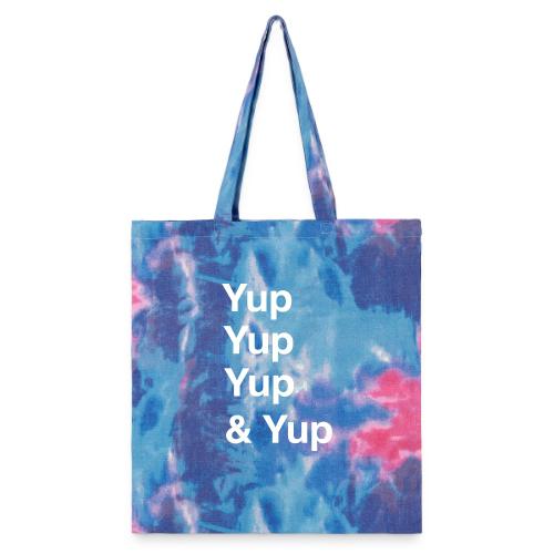 Yup, Yup, Yup & Yup - Tie Dye Tote Bag