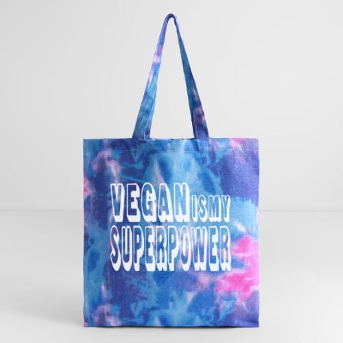 VeganIsMySuperpower - Tie Dye Tote Bag