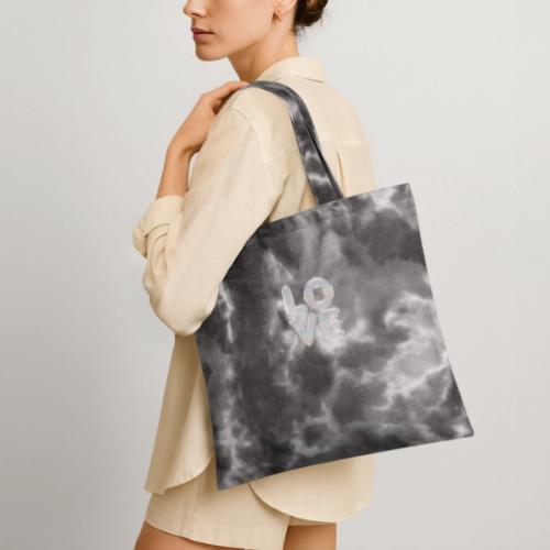 Love - Tie Dye Tote Bag