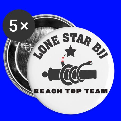Beach Top Team - Lone Star BJJ - Black -  Buttons 3 ( 5-pack)