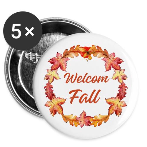 Welcome fall -  Buttons 3 ( 5-pack)