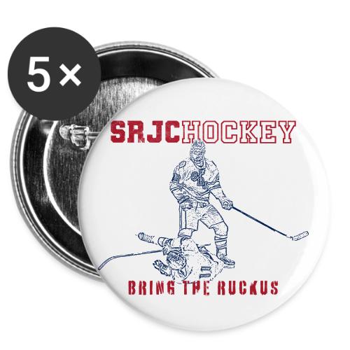 SRJC Hockey - Bring the Ruck (red/navy) -  Buttons 3 ( 5-pack)