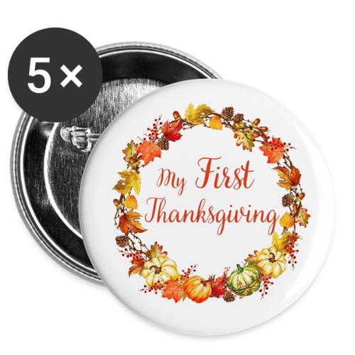 My first thanksgiving -  Buttons 3 ( 5-pack)